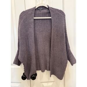 Barefoot Dreams Women's XS Purple Bamboo Sweater Cardigan with Light Open Drape
